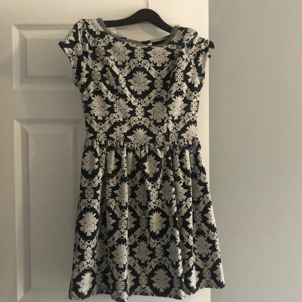 Gray silver dress